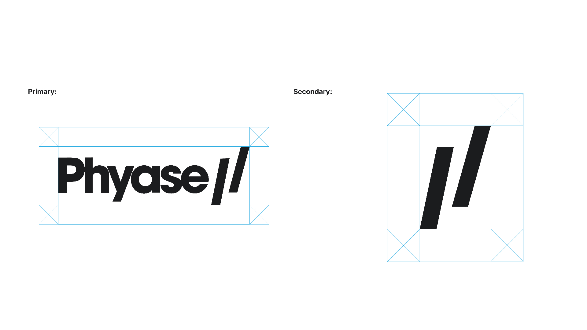 PHYASE // primary and secondary logo