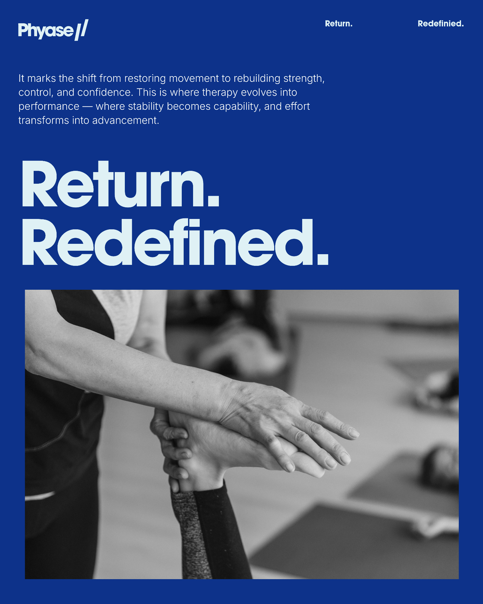 Social post 01 — navy tagline EN