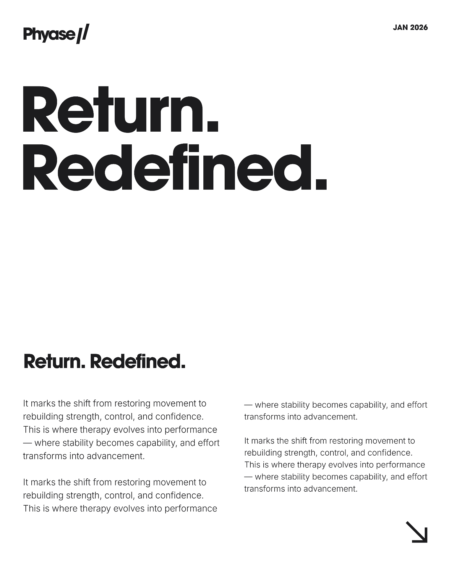 Social post 07 — white editorial typography
