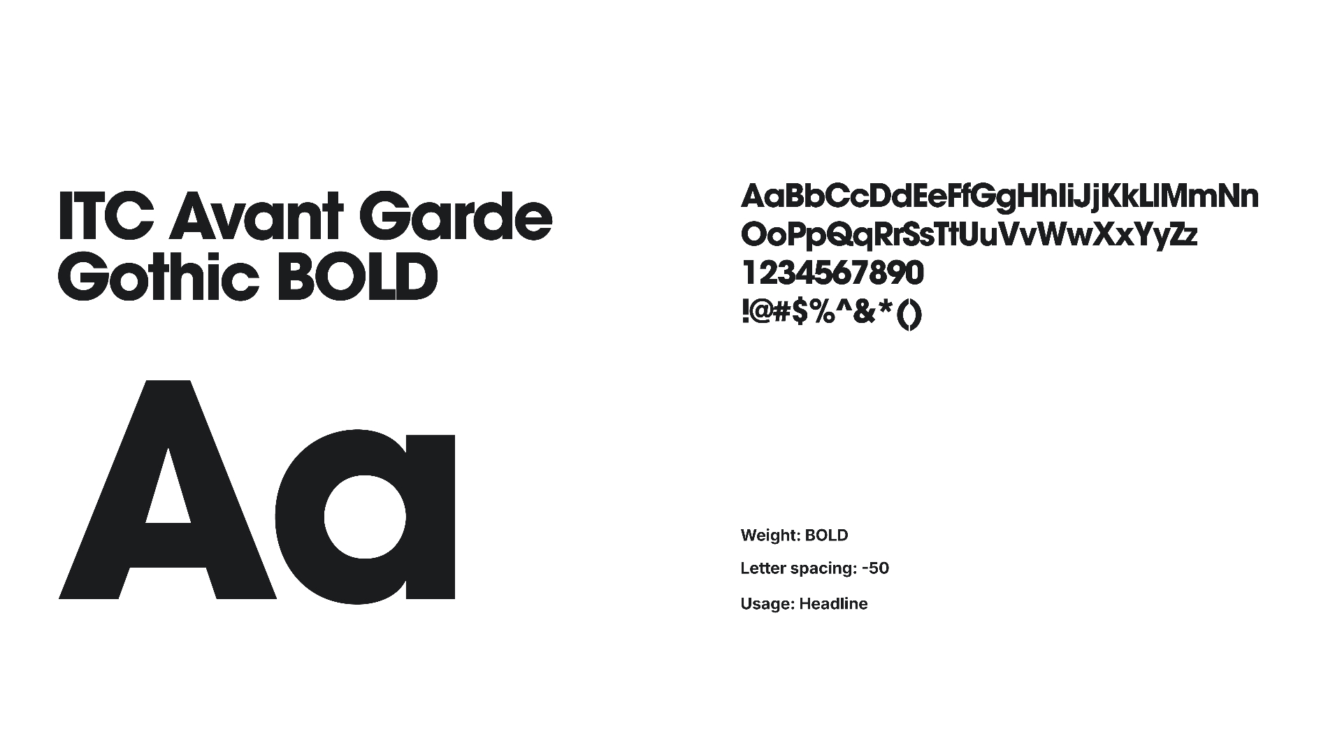 ITC Avant Garde Gothic Bold